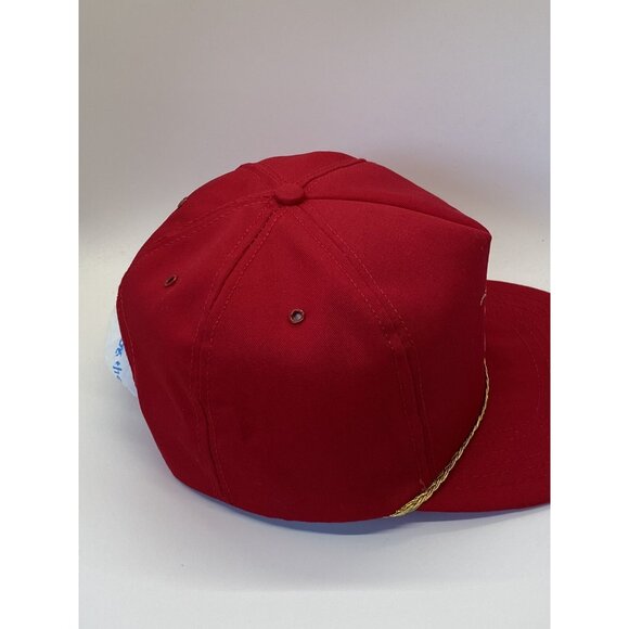Anheuser Busch Beer Red Vintage Adjustable Adult Baseball Cap Hat Snap-back USA - Picture 11 of 13